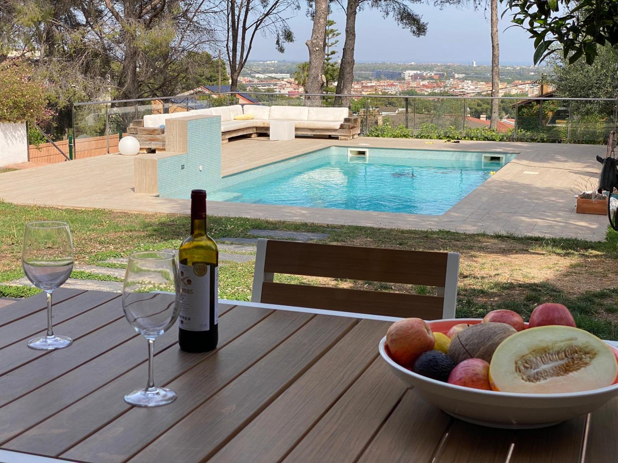 Villa Bella Vista Castelldefels Bagian luar foto